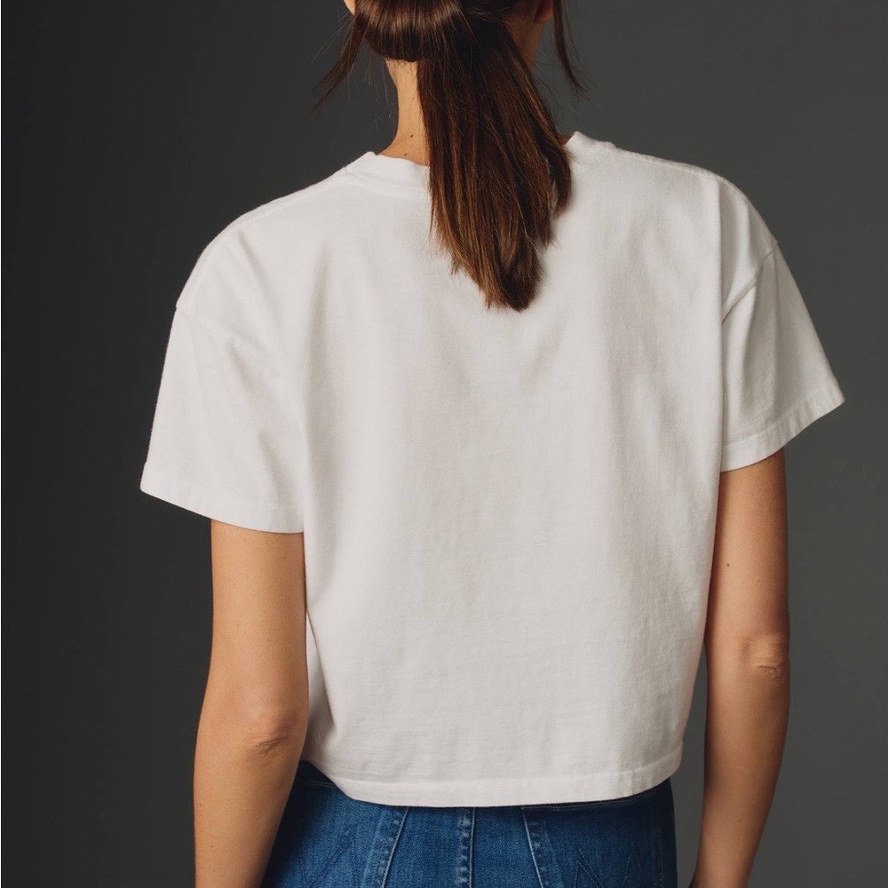 MOTHER The Grab Bag Don't Worry Cropped Tee - Picture 4 of 5